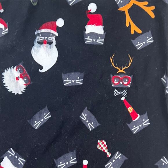 Agnes & Dora Cat Print Print Christmas Leggings Size Small/Medium - Picture 3 of 5